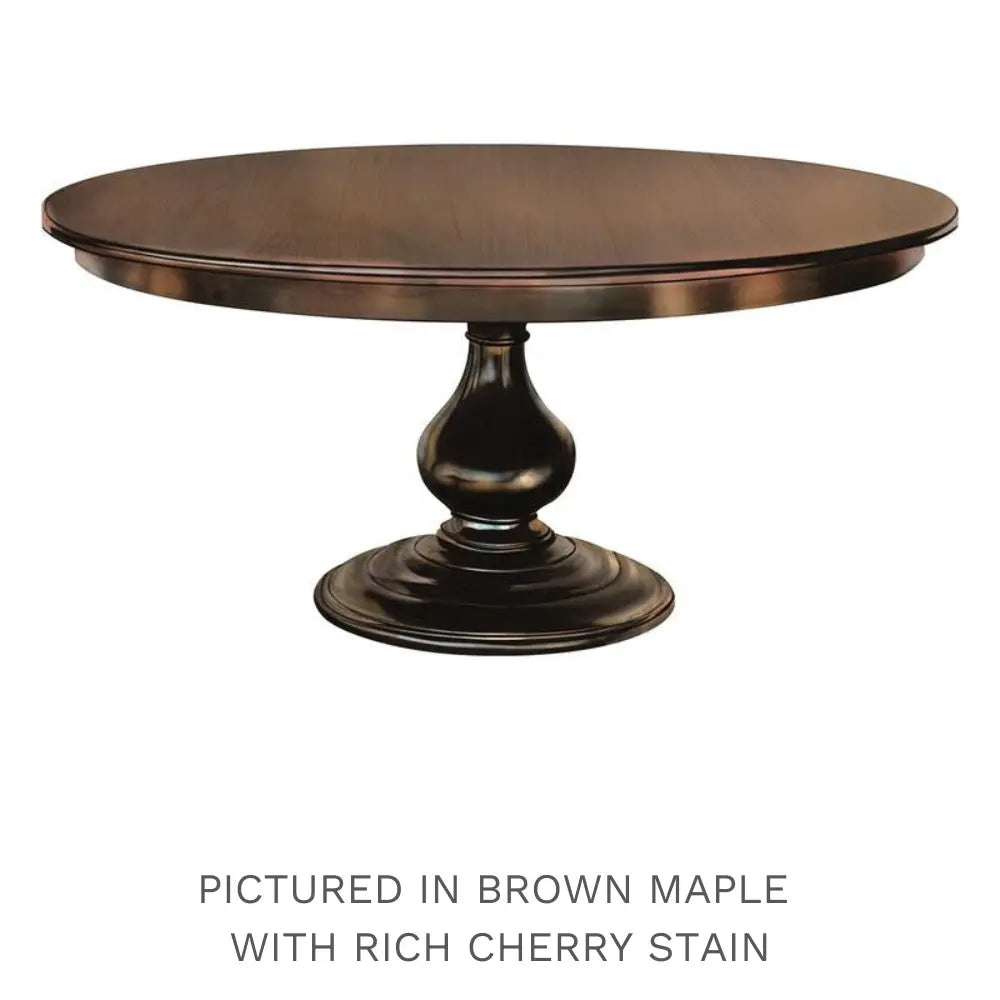 Foles Round Wood Pedestal Dining Table