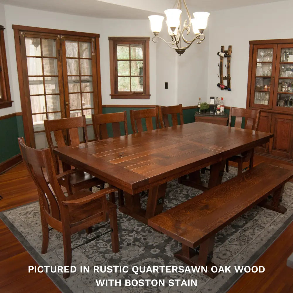 Holbrooke Rustic Cherry Wood Bench | Rustic Red Door