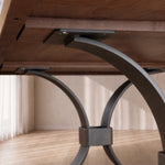 Beckett Forge Straight Edge Dining Table | Custom Handmade Solid Wood Dining Table Made in USA