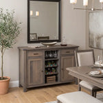 Adele Oak Wood Wine Cabinet