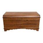 amish waterfall hope chest, quartersawn oak