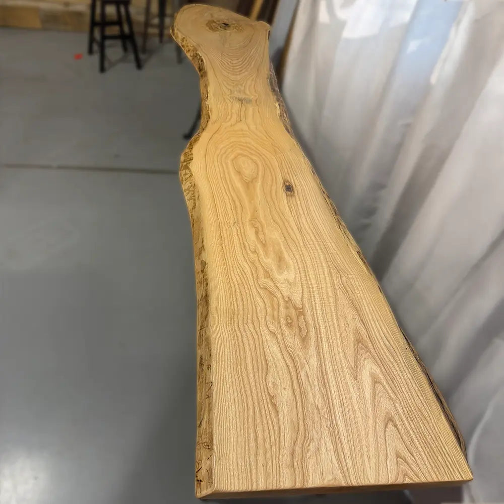 120"L Live Edge Ash Console Table