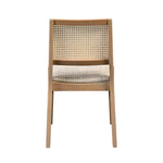 Back of Mid Century Rattan Dining Chair