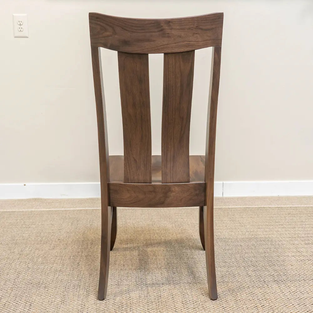 Back Walnut Dining Chair, Amish Made