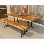 Boone barn wood and steel dining table