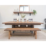 48x96 rustic barn wood dining table