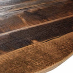 Barnwood table top details, provincial stain