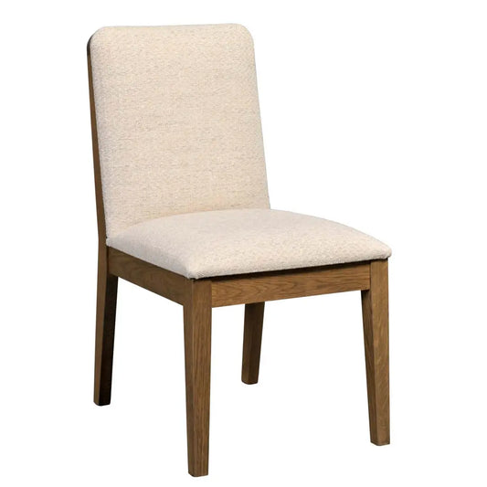 Barrett Upholstered Modern Dining Chair with Wood Legs