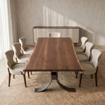 Beckett Forge Live Edge Dining Table | Custom Solid Wood Dining Table Made in USA