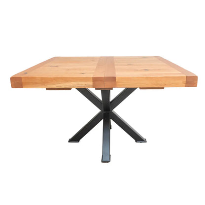 Bennet Cherry wood square dining table with leaf