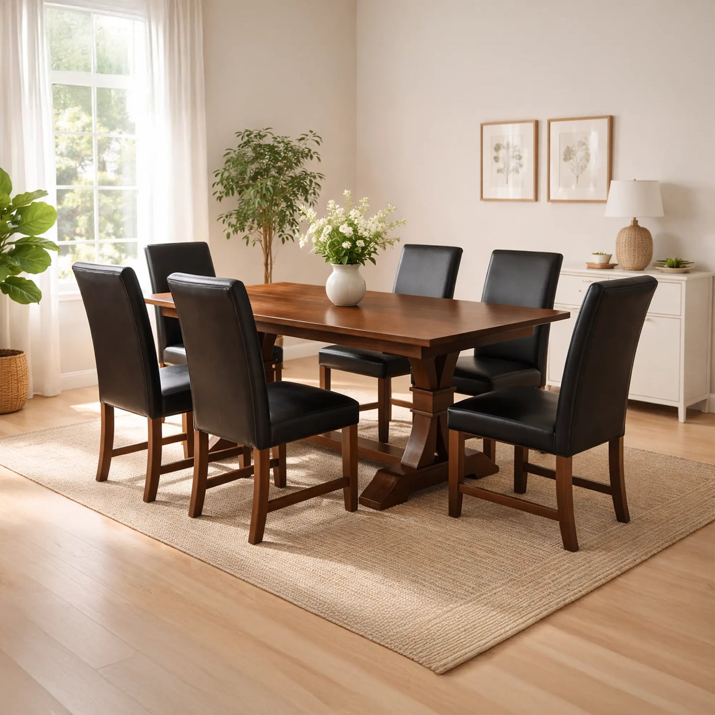 Benton Brown Maple Butterfly Dining Table