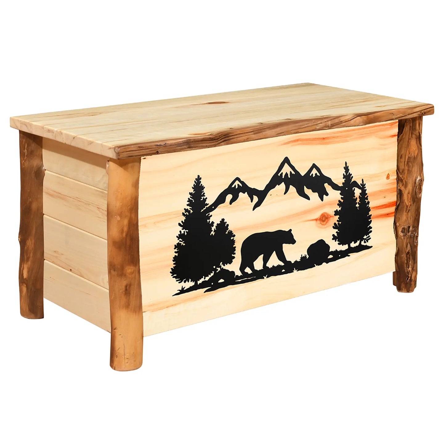 Blue Ridge Log Blanket Chest
