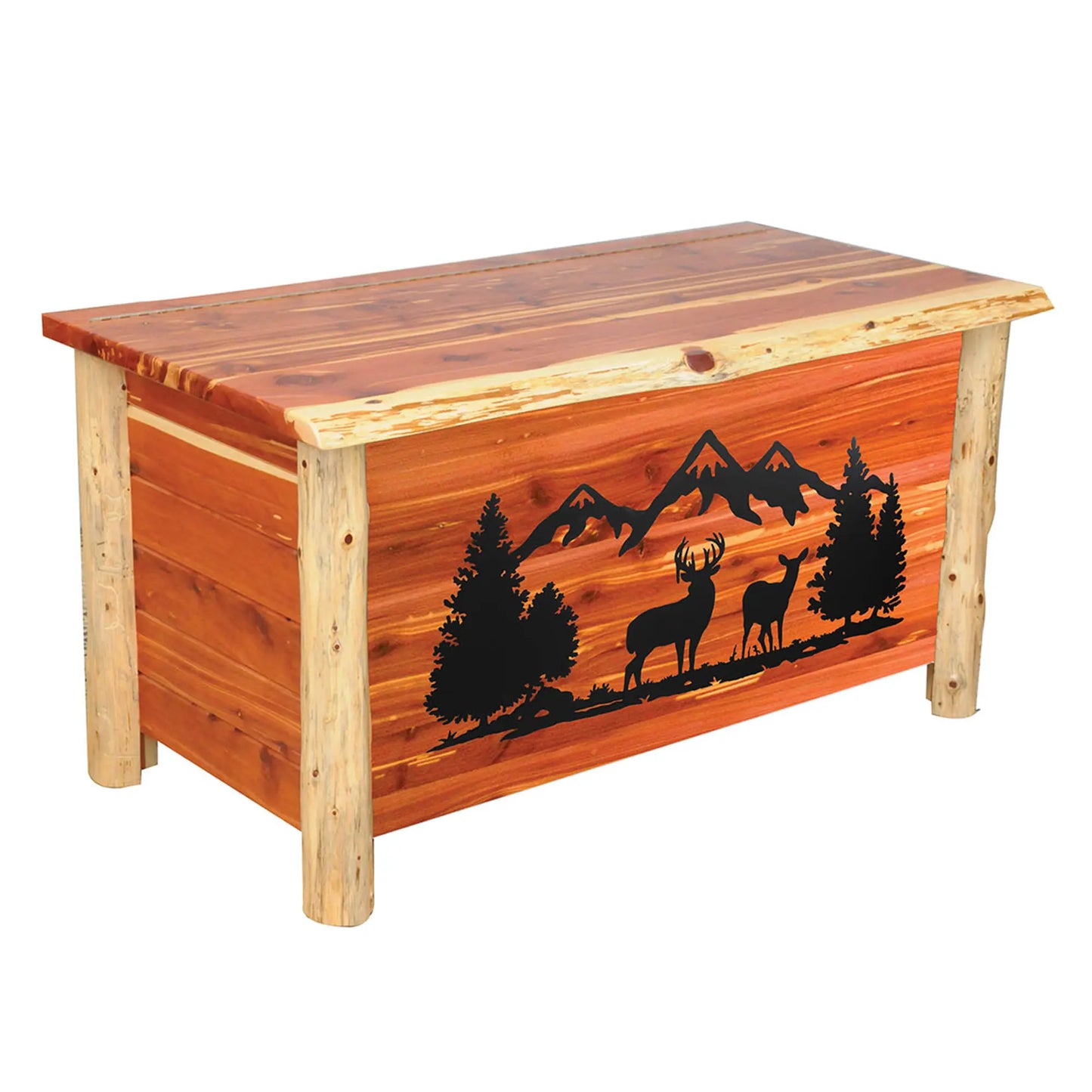 Blue Ridge Log Blanket Chest
