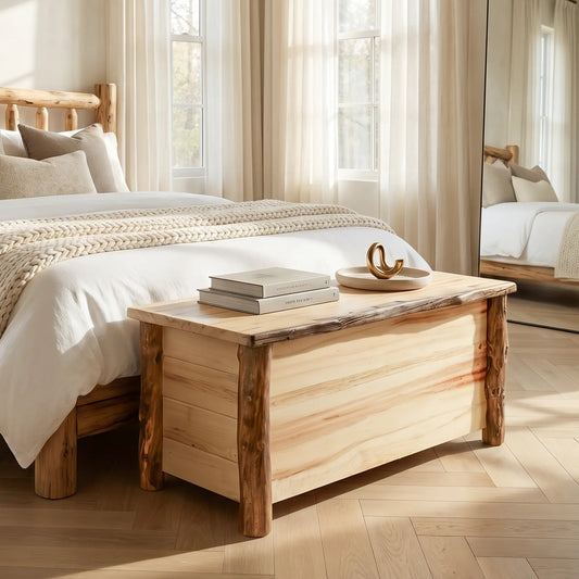 Blue Ridge Log Blanket Chest