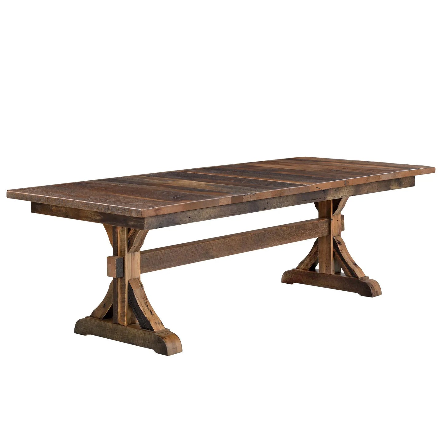 Bristol Reclaimed Wood Rectangular Dining Table - Short Plank