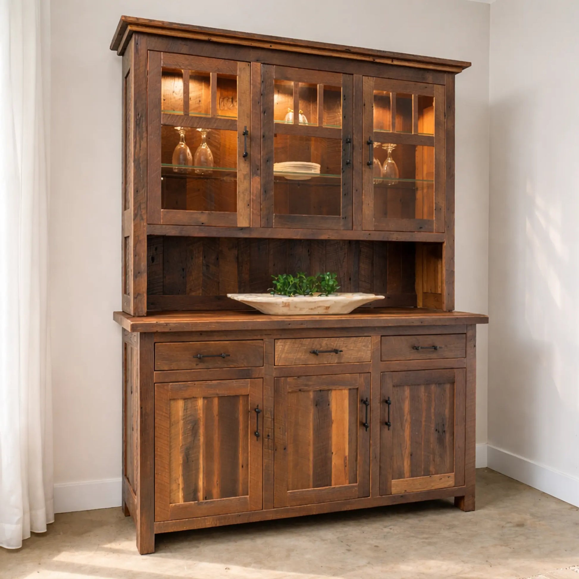 Bristol Solid Reclaimed Wood Hutch