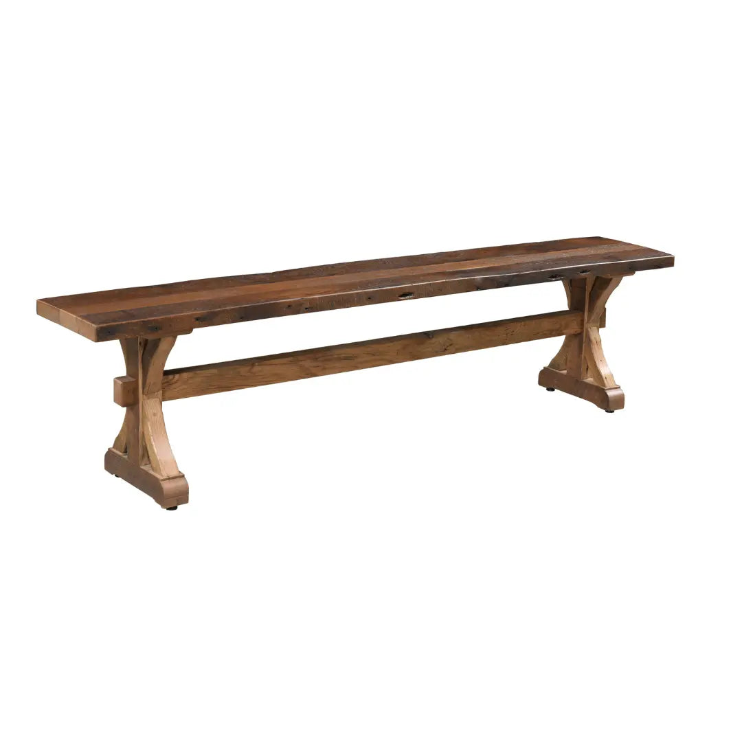 Bristol Rustic Farmhouse Reclaimed Wood Dining Bench