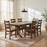Bristol Reclaimed Wood Rectangular Dining Table - Short Plank