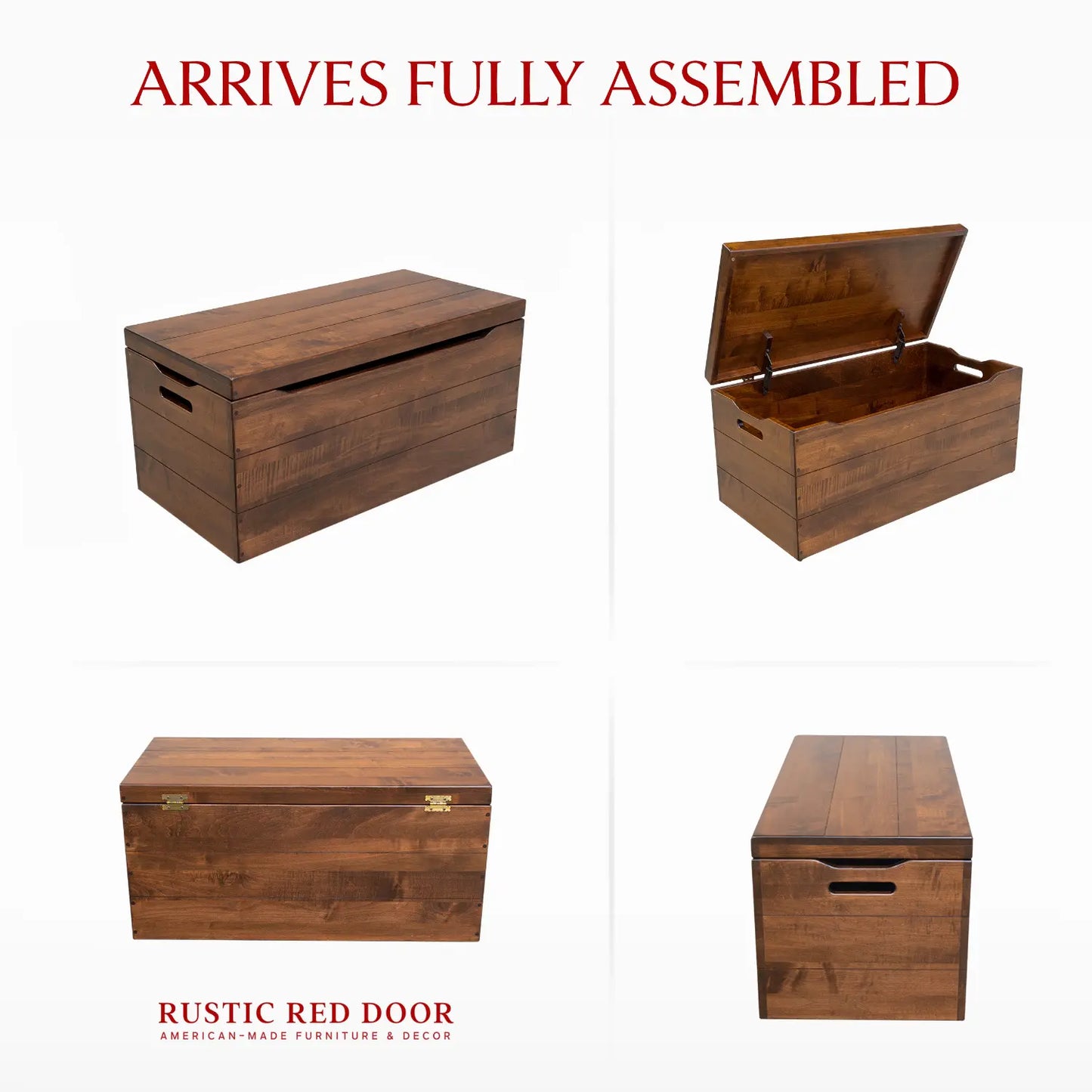 Palmer Brown Maple Blanket Chest, Asbury Stain