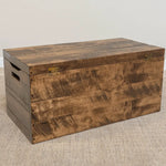 Back of Rough Sawn Rustic Blanket Chest