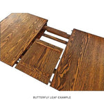 Finlay Brown Maple Butterfly Leaf Dining Table