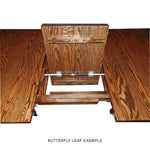 Finlay Brown Maple Butterfly Leaf Dining Table