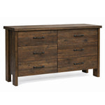 Chelsea 6 Drawer Dresser - Reclaimed Barnwood with Provincial Stain