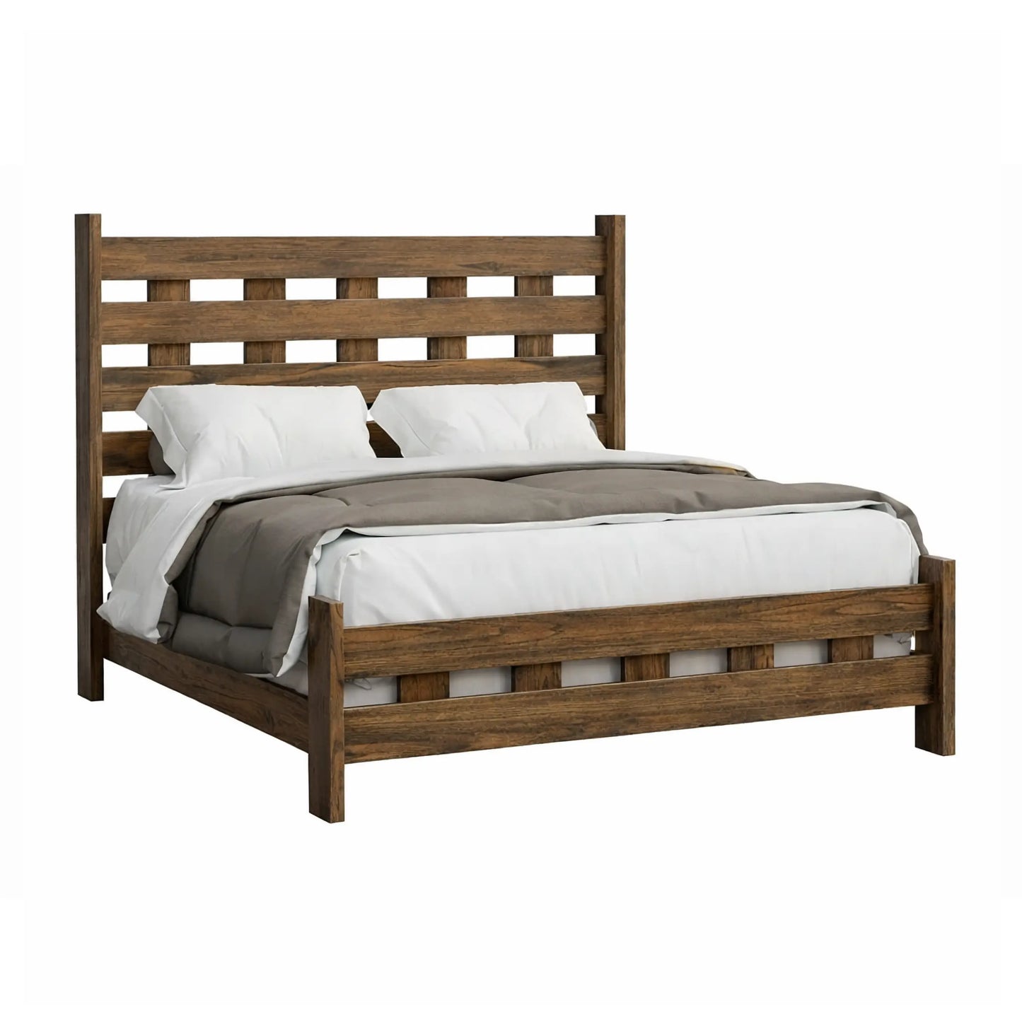 Chelsea Bed - Reclaimed Barn Wood, Provincial Stain