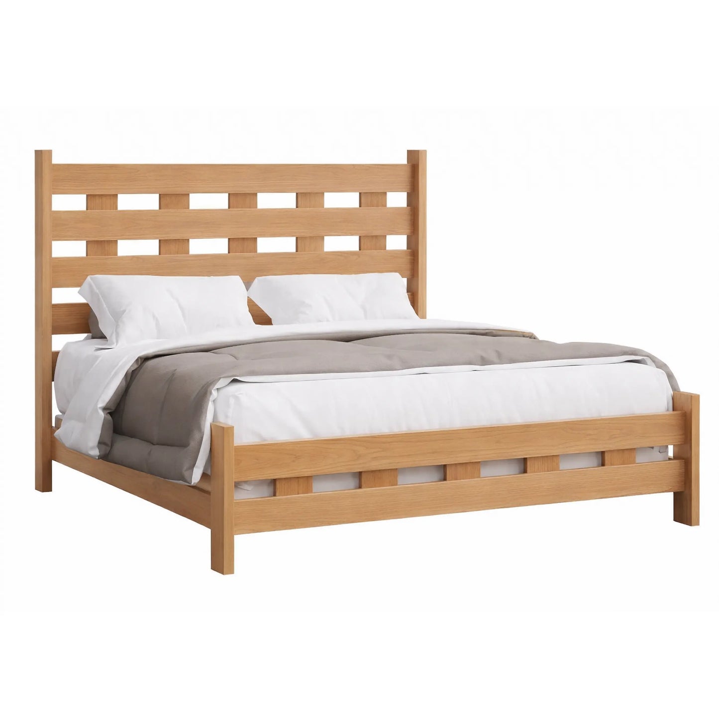 Chelsea Bed - Rustic Hickory Wood, Bel Air Stain