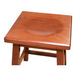 Top of Mission Style Bar Stool in Cherry