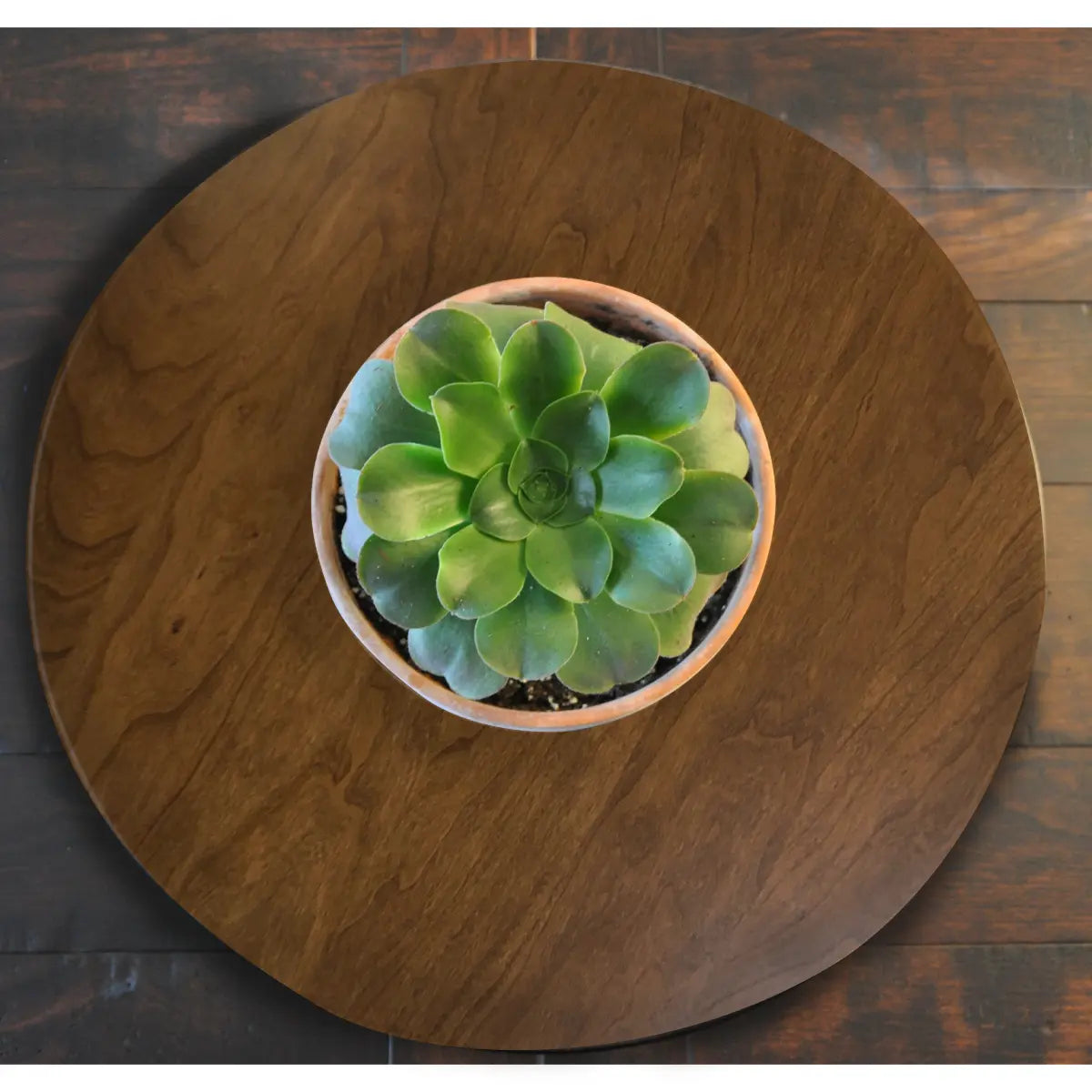 cherry wood lazy susan, seely stain