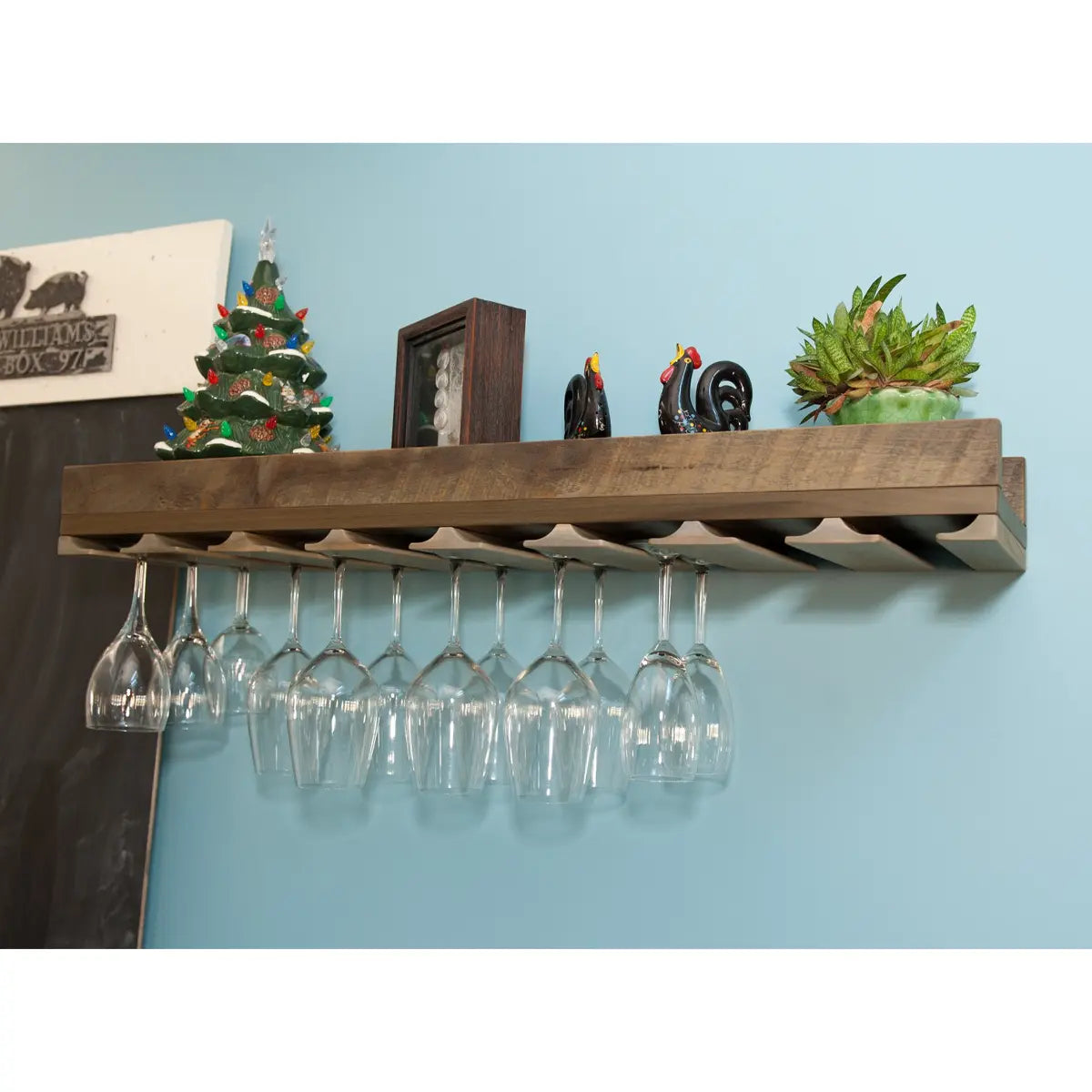 Rack for wine deals glasses