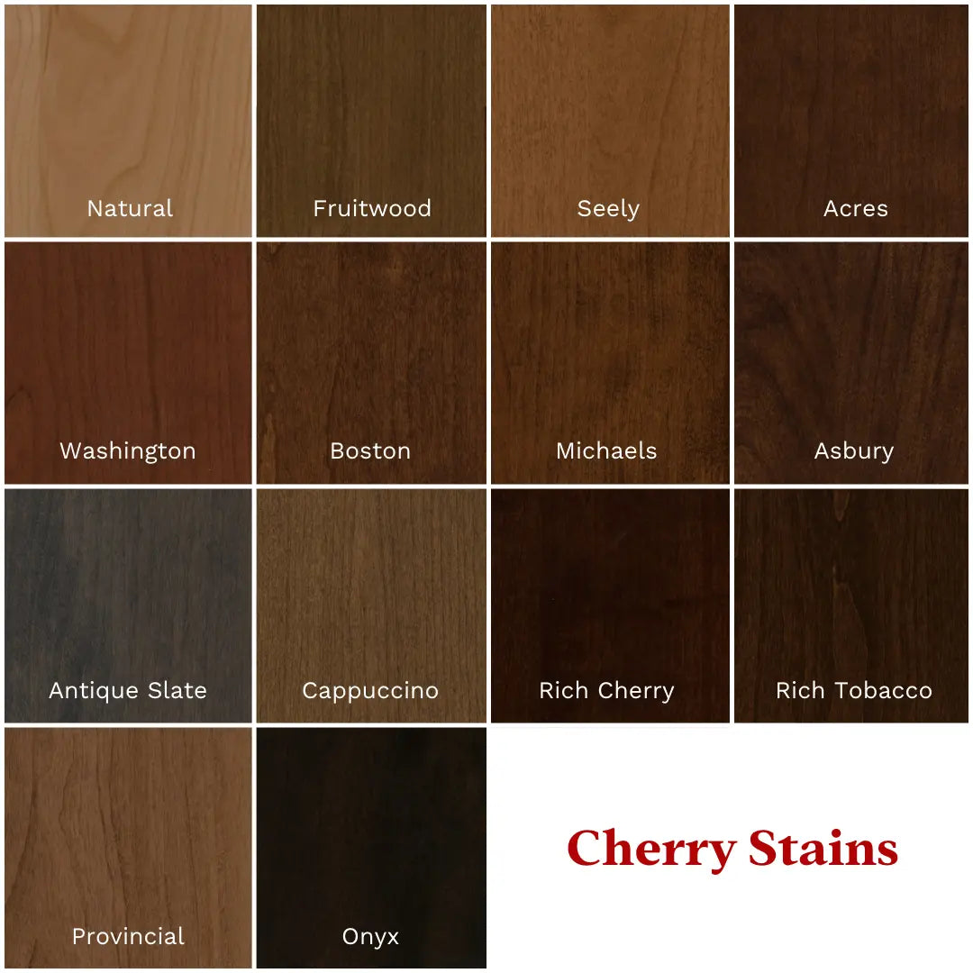 Cherry Stain Samples | Wood Stains | Rustic Red Door