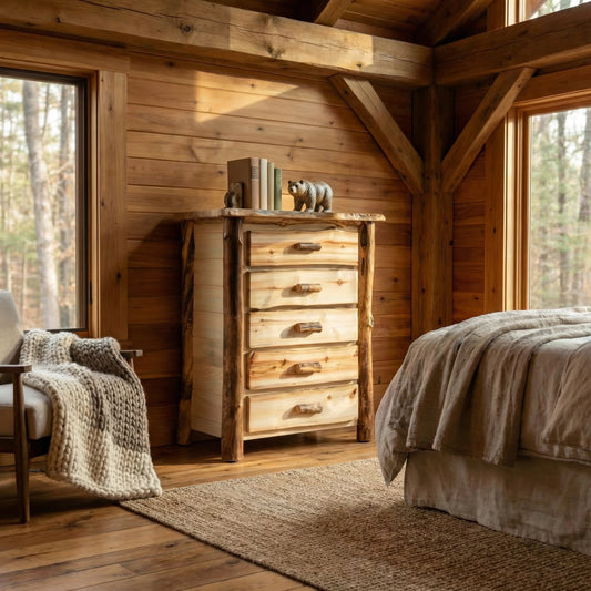 Cumberland Rustic Log Tall Dresser