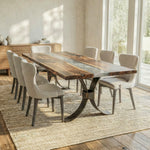 Custom Walnut River Dining Table