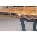Details of Live Edge Dining Table
