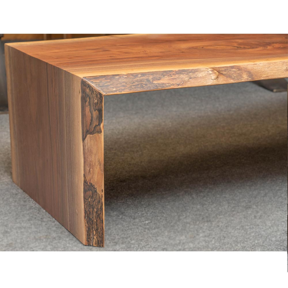 Custom Live Edge Waterfall Coffee Table