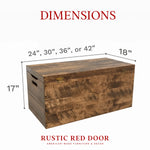 Palmer Brown Maple Blanket Chest, Long Oak Stain