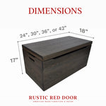 Palmer Oak Blanket Chest, Antique Slate Stain