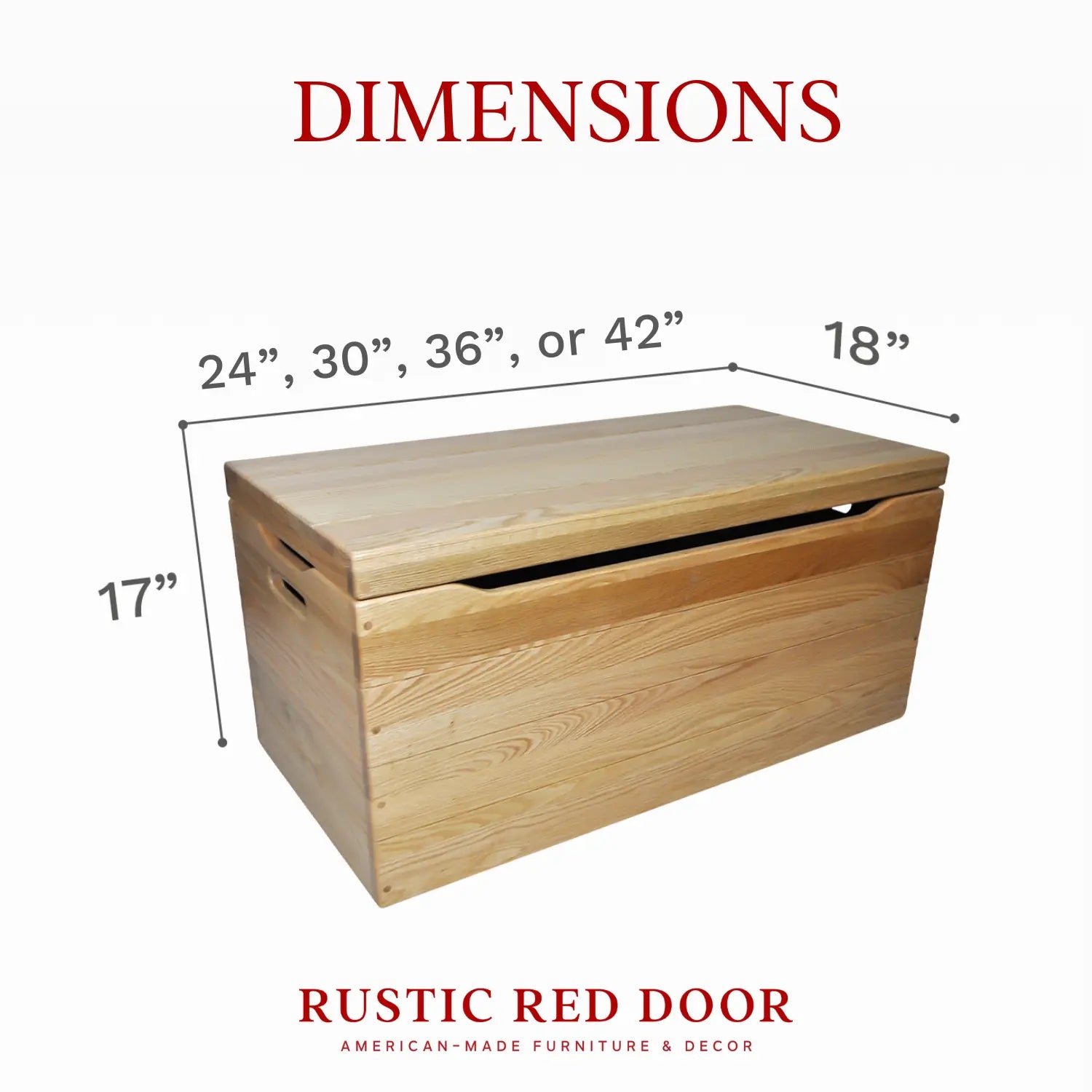 Palmer Oak Blanket Chest, Natural Stain | Rustic Red Door Palmer Oak Blanket Chest, Natural Stain | Rustic Red Door