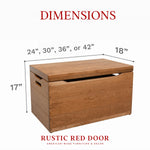 Palmer Rustic Blanket Chest, Fruitwood Stain