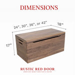 Palmer Walnut Blanket Chest, Natural Stain