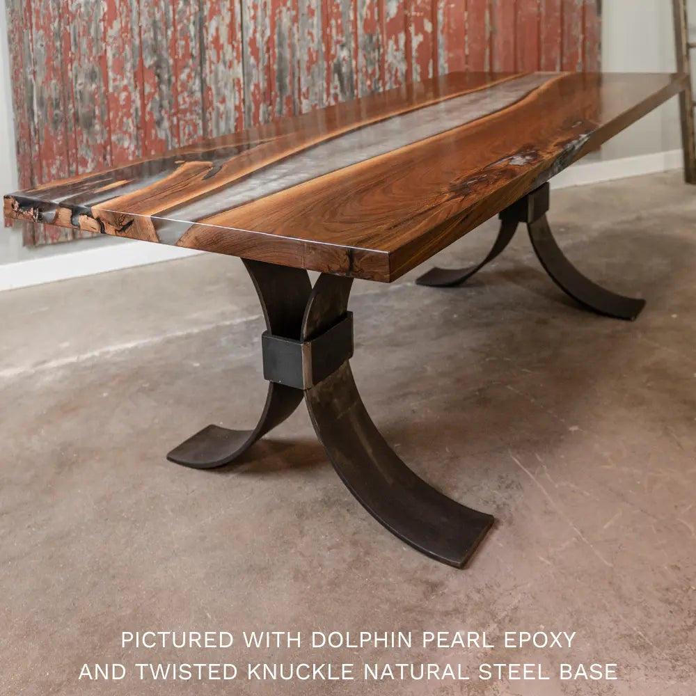 Custom Walnut River Dining Table Rustic Red Door