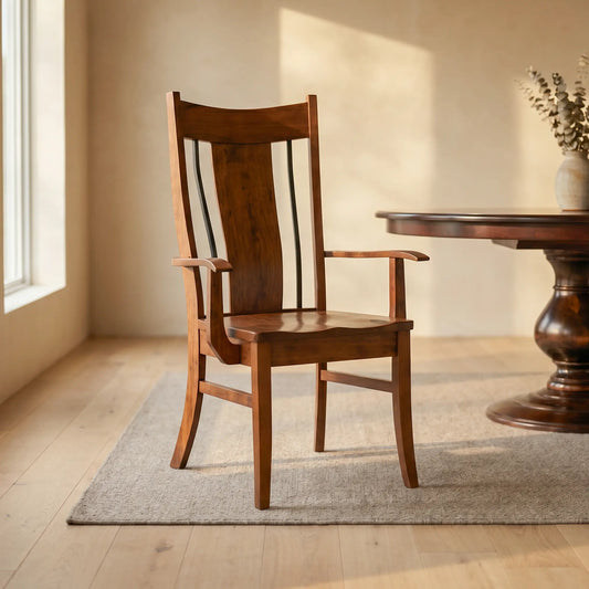 Easton Wood and Iron Dining Chair