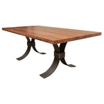 Beckett Natural Walnut Wood Dining Table