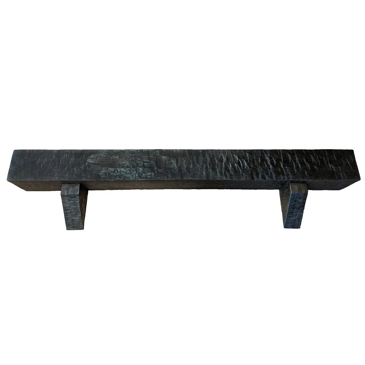 Dark Oak Distressed Box Beam Mantel