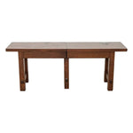 Extendable Wood Dining Bench, 4' to 8'