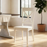 Fairview White Cross Back Chair