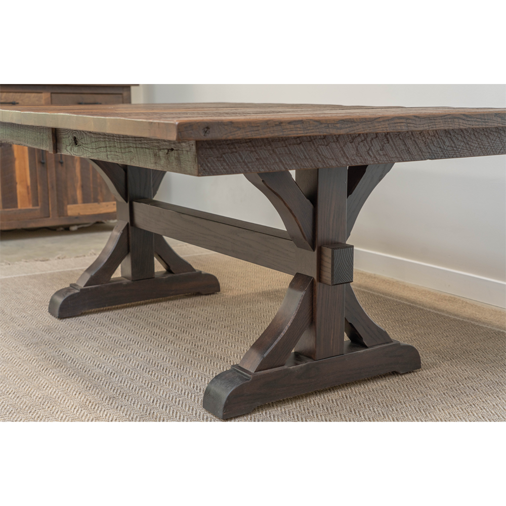 Pathway Reclaimed Barnwood Dining Table - Long Plank