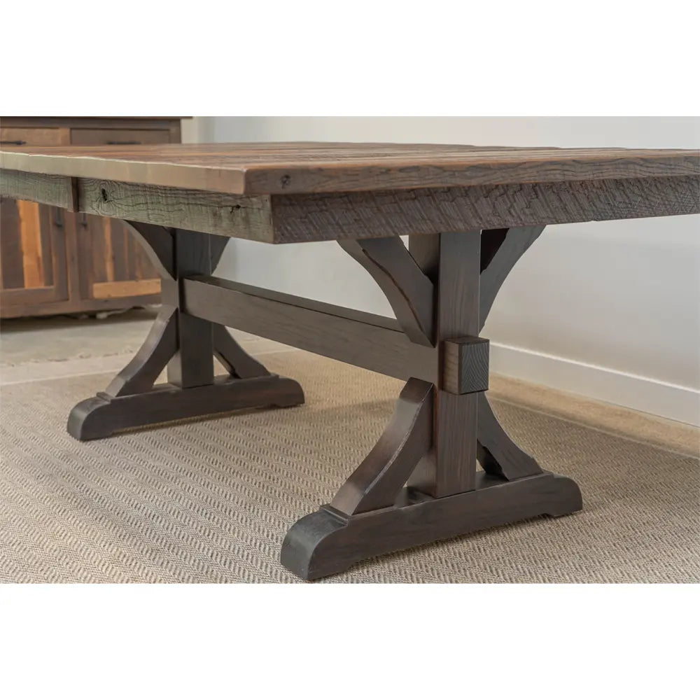 72" Pathway Expandable Barnwood Dining Table